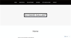 Desktop Screenshot of djdavidgallant.com