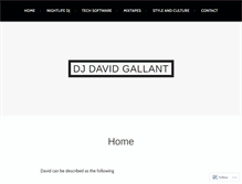 Tablet Screenshot of djdavidgallant.com